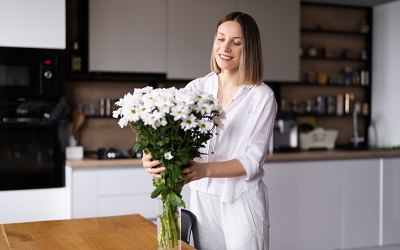 Flores en el hogar, 5 espacios ideales